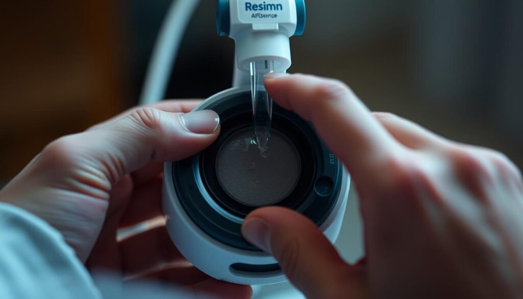 Resmed AirSense 濾網清潔圖片 Resmed AirSense 濾網清潔圖片