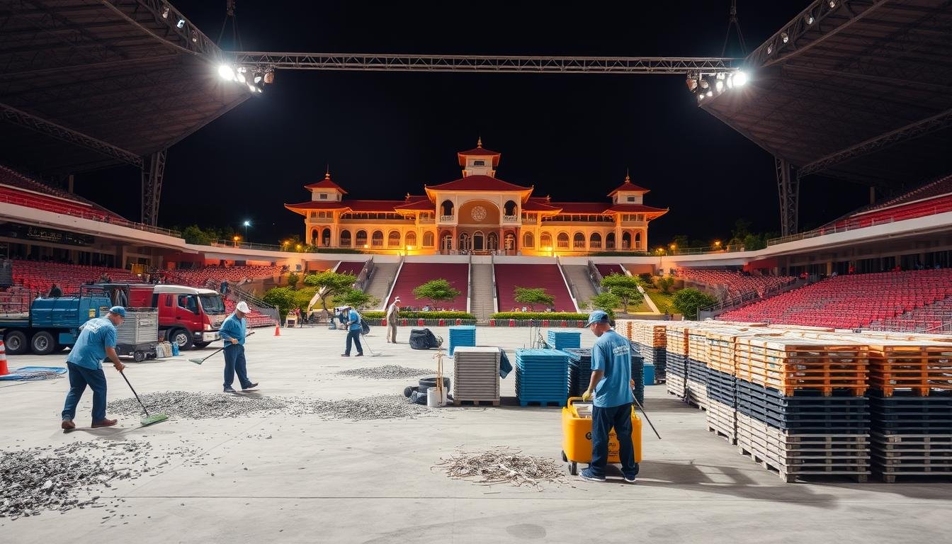 清潔公司在香港大型活動後的場地恢復工作