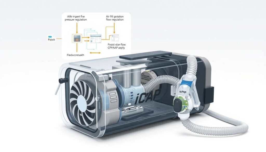 睡眠呼吸機原理示意 睡眠呼吸機原理示意