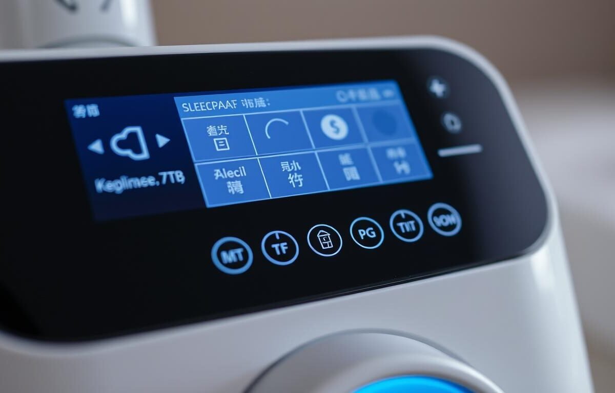 呼吸機與睡眠呼吸機的多語言操作介面